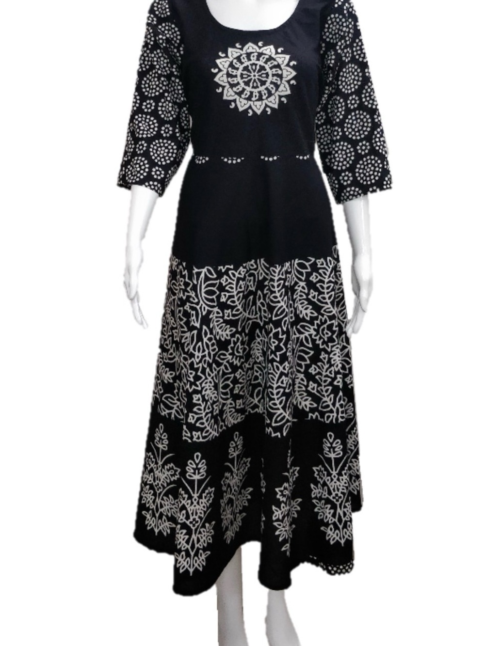 ❤️ NWT Black & White Cotton  Maxi Dress
